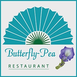 Butterfly Pea Restaurant Square Logo